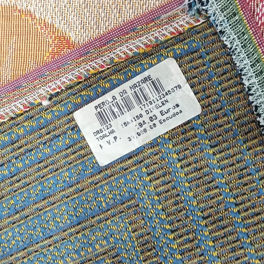 Perola Da Nazare Portugal Leaf Design Tapestry Card Tablecloth Fall Harvest READ